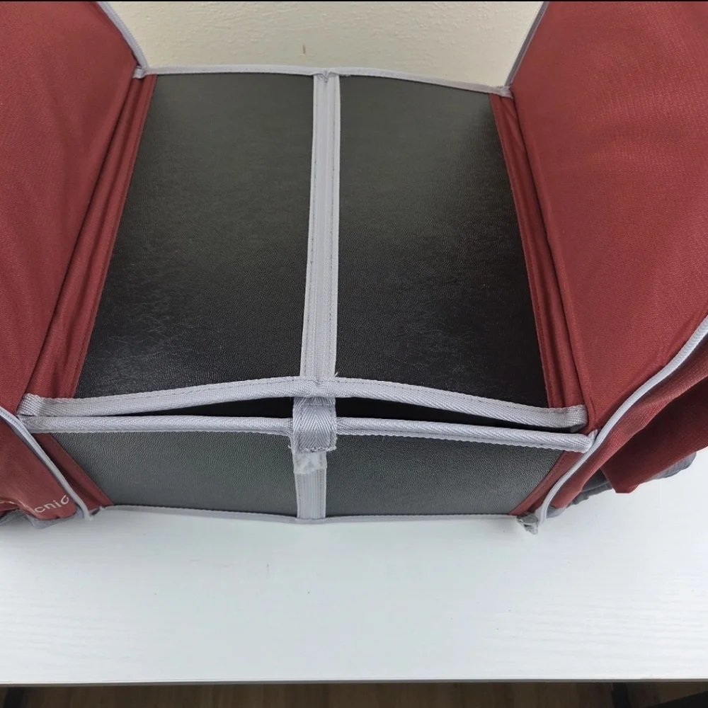 Kelty Red Gray Portable Pocket Picnic Table Backpack Hiking Camping Cooler‎ Bag